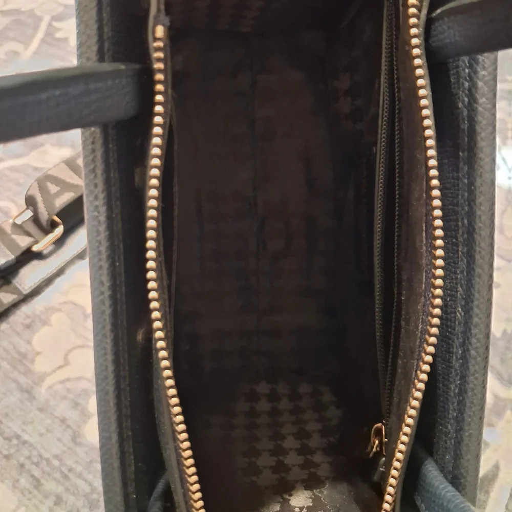 Karl Lagerfeld Womens Blue/Dark Blue Check Crossbody Bag - Picture 3 of 7